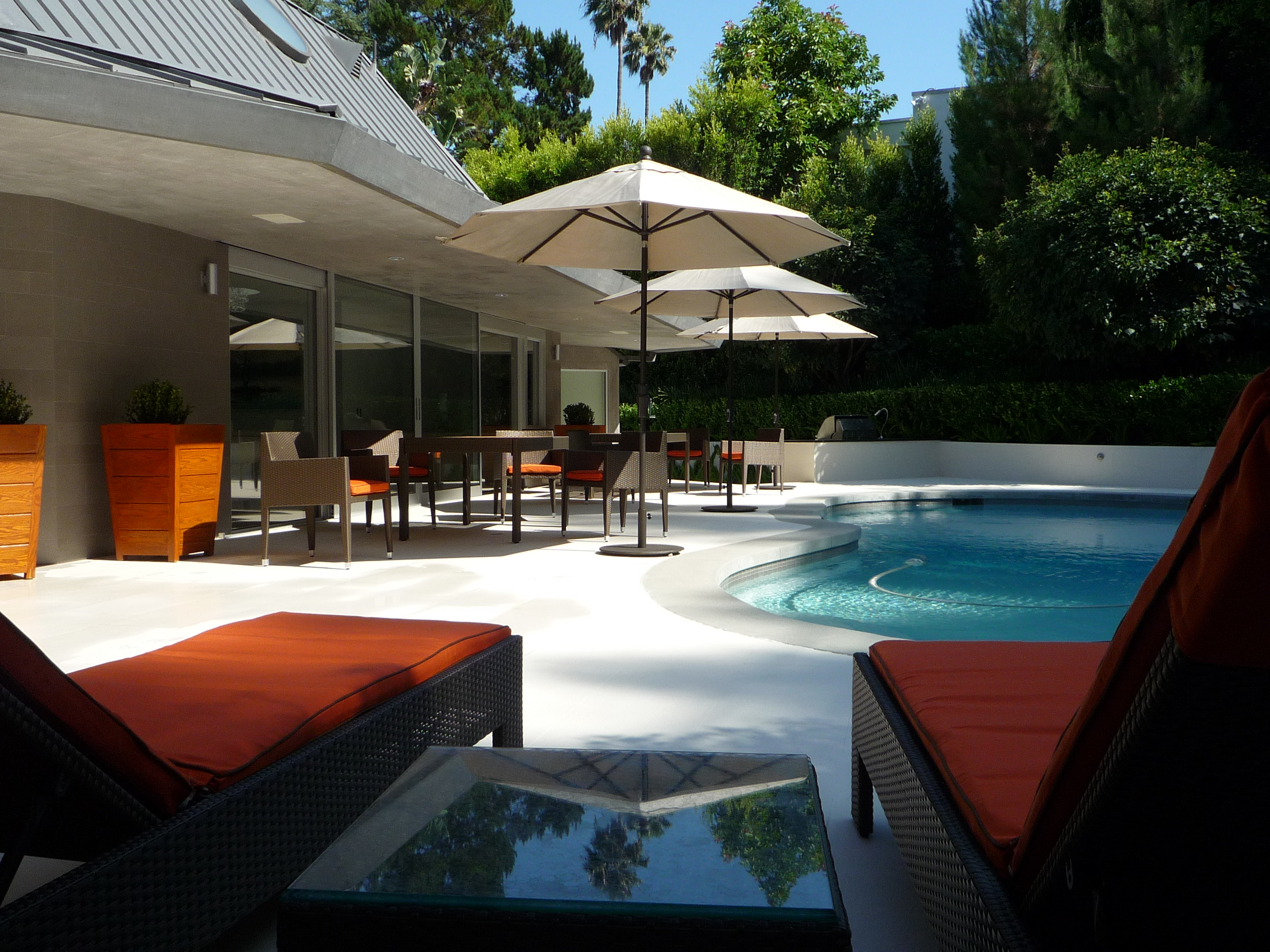 Pool deck view