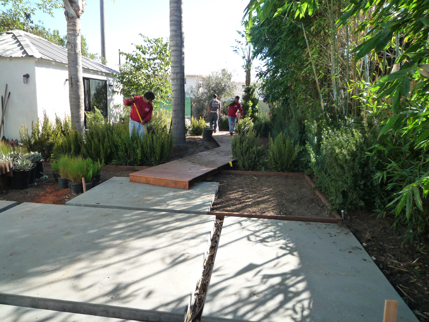 concrete slabs