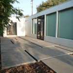 Concrete slab terrace